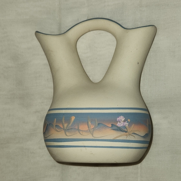 Southwest Wedding Pottery Vase - Hand Painted - Picture 2 of 10
